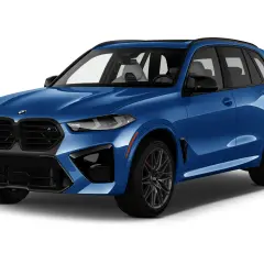 Niebieski BMW X5 2026 z agresywnym przodem i sportowymi felgami, gotowy na każdą drogę.