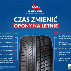 Dobre opony letnie zapewniają krótszą drogę hamowania, mniejsze zużycie paliwa i lepszą kierowalność. Czas na zmianę opon na letnie!