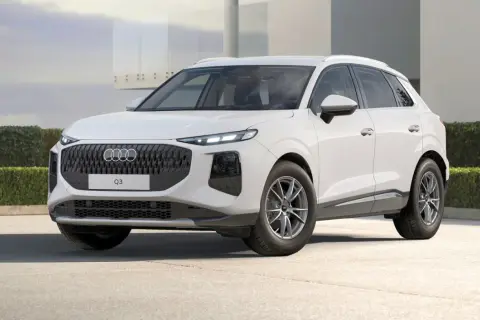 Białe Audi Q3 prezentuje nowoczesny design. Sprawdź aktualną audi q3 cena i wybierz swój wymarzony SUV.